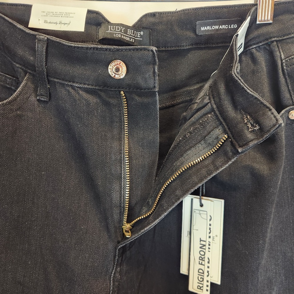 NWT Judy Blue Marlow Arc Rigid Magic Black Women`s Jeans JB881015 Size 11/30 - Picture 7 of 12